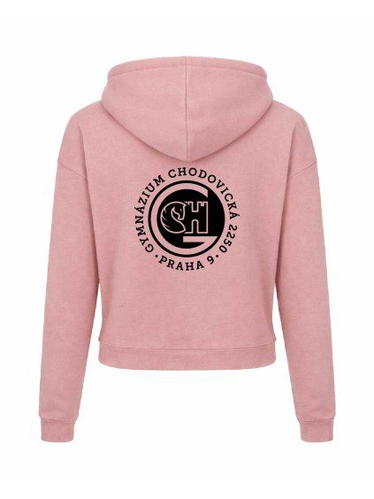 Dámská crop mikina Dusty pink (Starorůžová)
