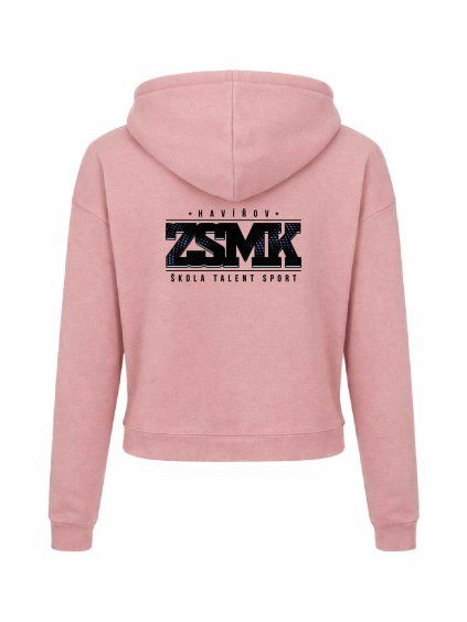 Dámská crop mikina Dusty pink (Starorůžová)