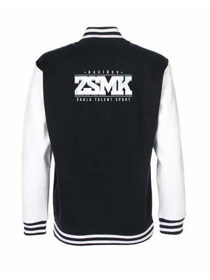 College mikina back black