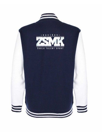 College mikina back navy