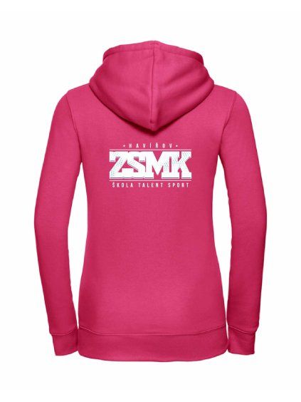 Dámská mikina luxury back fuchsia