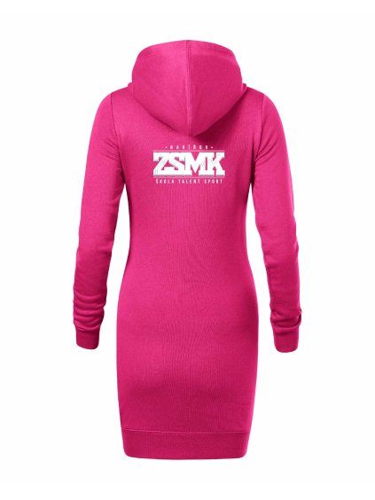 Dámské mikinové šaty Hot Pink (Sytá růžová)