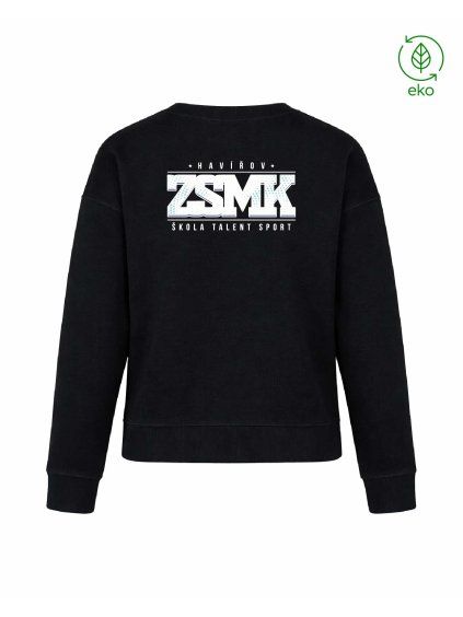 Dámský EKO crewneck Premium Black (Černá)