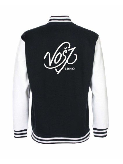 College mikina back black