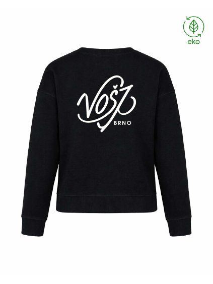 Dámský EKO crewneck Premium Black (Černá)