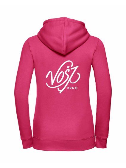 Dámská mikina luxury back fuchsia