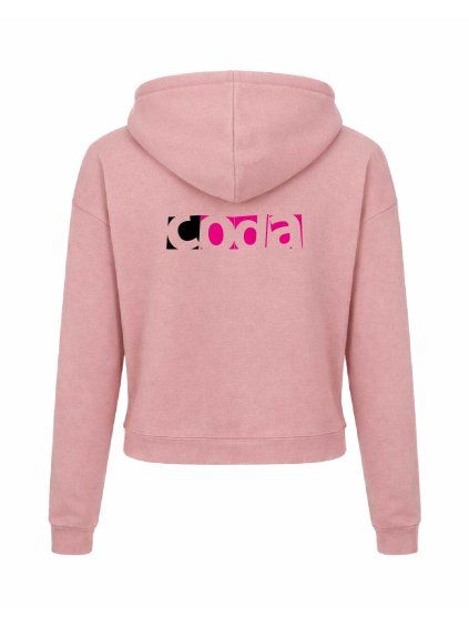 Dámská crop mikina Dusty pink (Starorůžová)