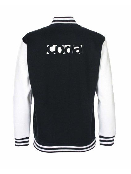 College mikina back black
