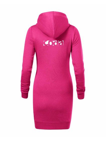 Dámské mikinové šaty Hot Pink (Sytá růžová)