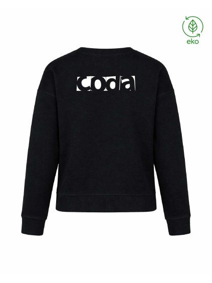 Dámský EKO crewneck Premium Black (Černá)