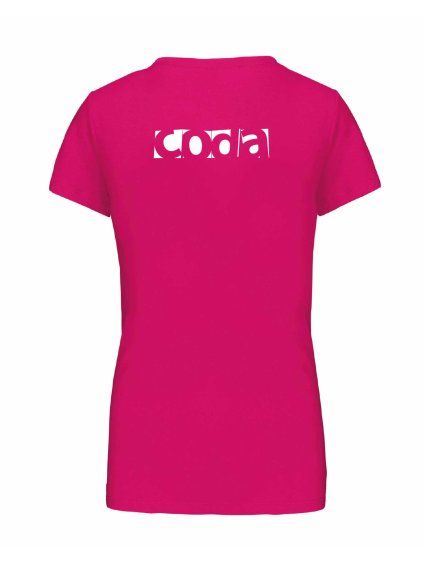 Dámské tričko premium back fuchsia