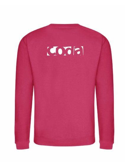 Dětská mikina bez kapuci Hot Pink (Sytá růžová)