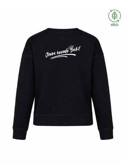 Dámský EKO crewneck Premium Black (Černá)