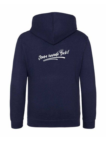 Dětská mikina na zip Premium Oxford navy (Tmavě modrá)