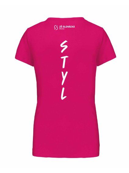 Dámské tričko premium back fuchsia