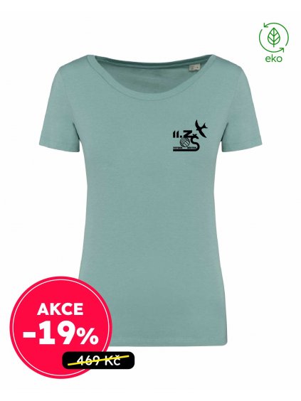 Dámské EKO tričko Premium Jade Green (Nefritově zelená)