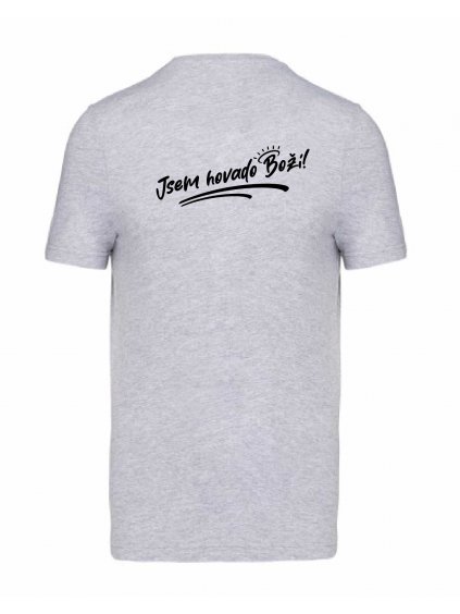 Pánské tričko premium back grey