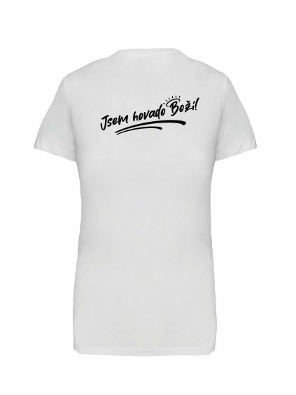 Dámské tričko premium back white