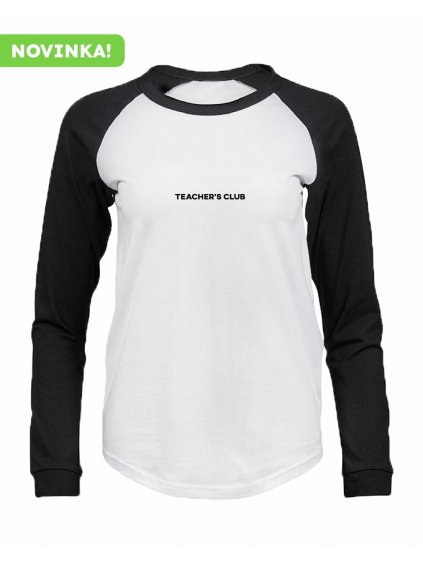 Dámské Baseball Tee Luxury White Black (Bílá Černá)