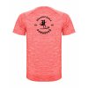 Dětské funkční tričko Premium Heather fluor coral (Žíhaná červená)