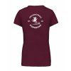 Dámské tričko premium back burgundy