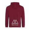Dospělá mikina Premium back burgundy