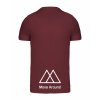 Pánské tričko premium back burgundy
