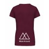 Dámské tričko premium back burgundy