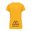 Dámské tričko premium back yellow