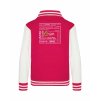 College mikina back hot pink