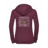 Dámská mikina luxury back burgundy