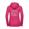 Dámská mikina luxury back fuchsia