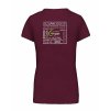 Dámské tričko premium back burgundy