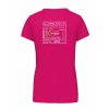 Dámské tričko premium back fuchsia