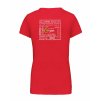 Dámské tričko premium back red