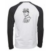Dámské Baseball Tee Luxury White Black (Bílá Černá)