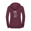 Dámská mikina luxury back burgundy