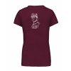 Dámské tričko premium back burgundy