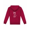 ZÁDA Dospělá mikina EKO Premium Hibiscus red (Tmavě červená)