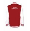 College mikina back red