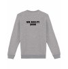 ZÁDA Dospělá mikina bez kapuce EKO Premium Heather grey (Světlá šedá)