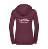 Dámská mikina luxury back burgundy