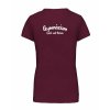 Dámské tričko premium back burgundy