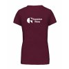 Dámské tričko premium back burgundy