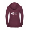 Dámská mikina luxury back burgundy