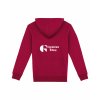 ZÁDA Dospělá mikina EKO Premium Hibiscus red (Tmavě červená)