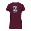 Dámské tričko premium back burgundy