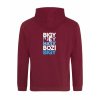 Dospělá mikina Premium back burgundy