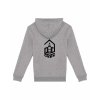 ZÁDA Dospělá mikina EKO Premium Heather grey (Světlá šedá)
