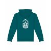 ZÁDA Dospělá mikina EKO Premium Peacock green (Zelenomodrá)